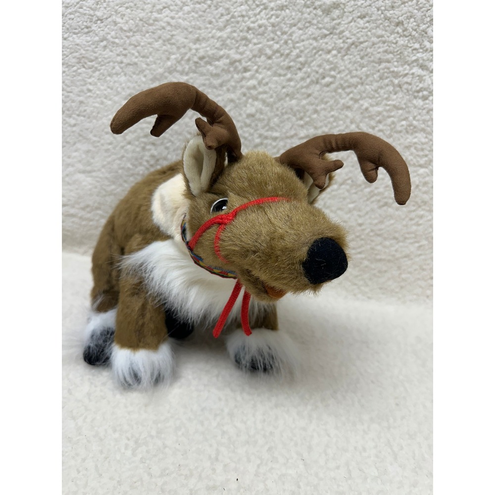 Folkmanis Reindeer Puppet Brown White Plush Holiday Caribou 2191